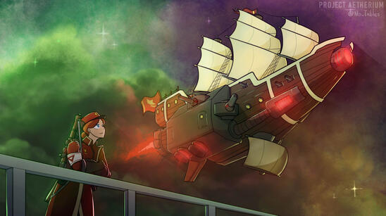 View from a spaceport